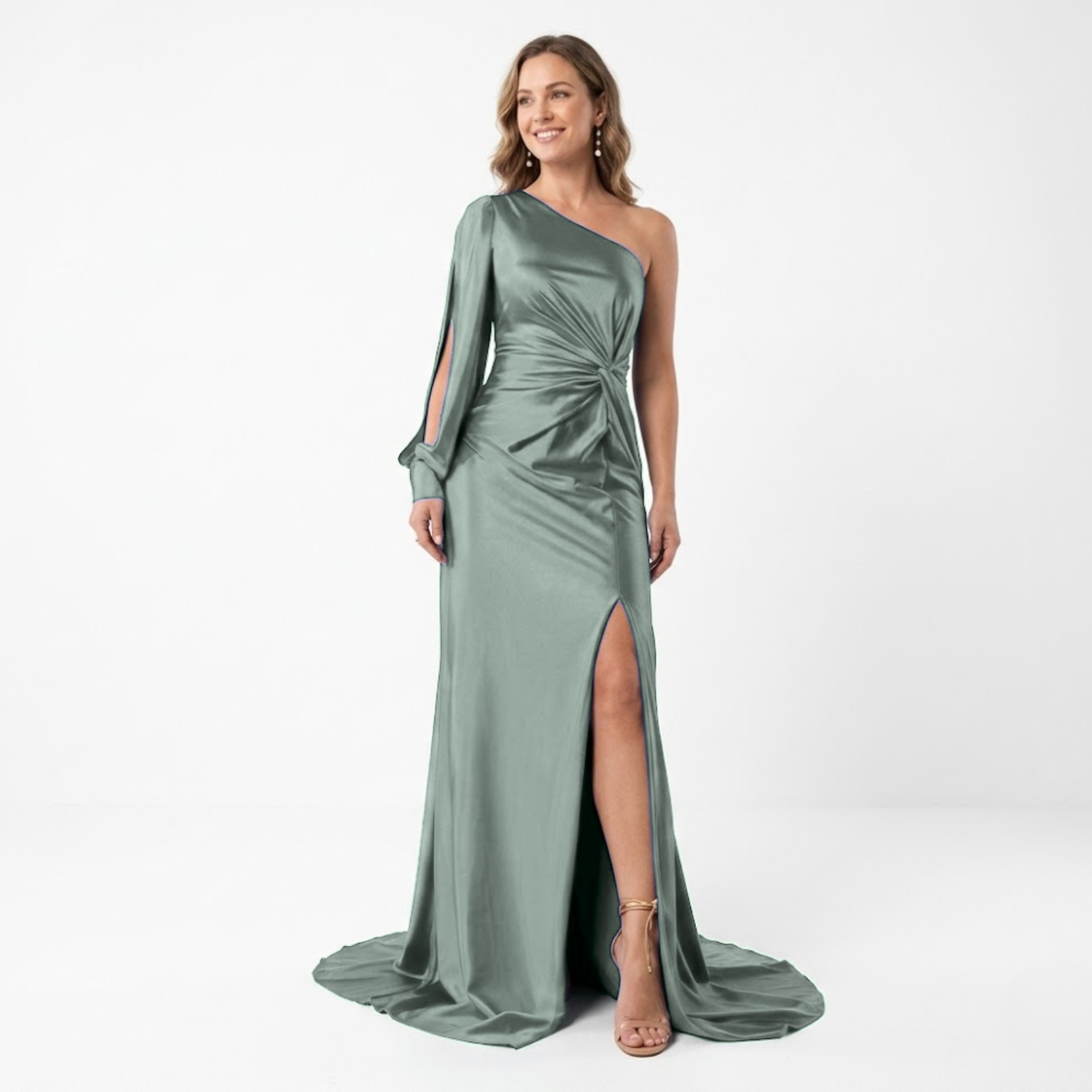 Sophia | Asymmetrical Evening Dress with High Slit 4
