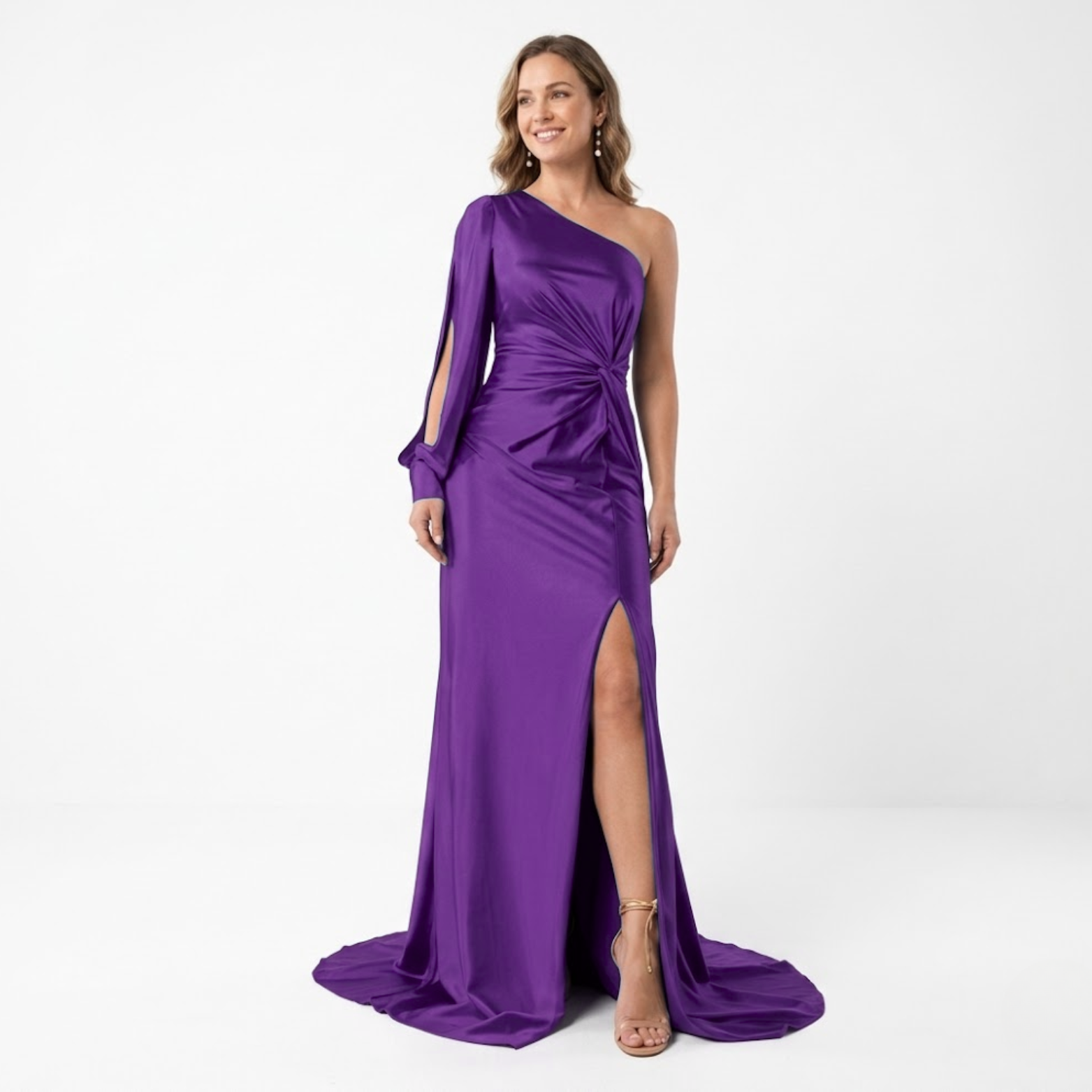 Sophia | Asymmetrical Evening Dress with High Slit 8