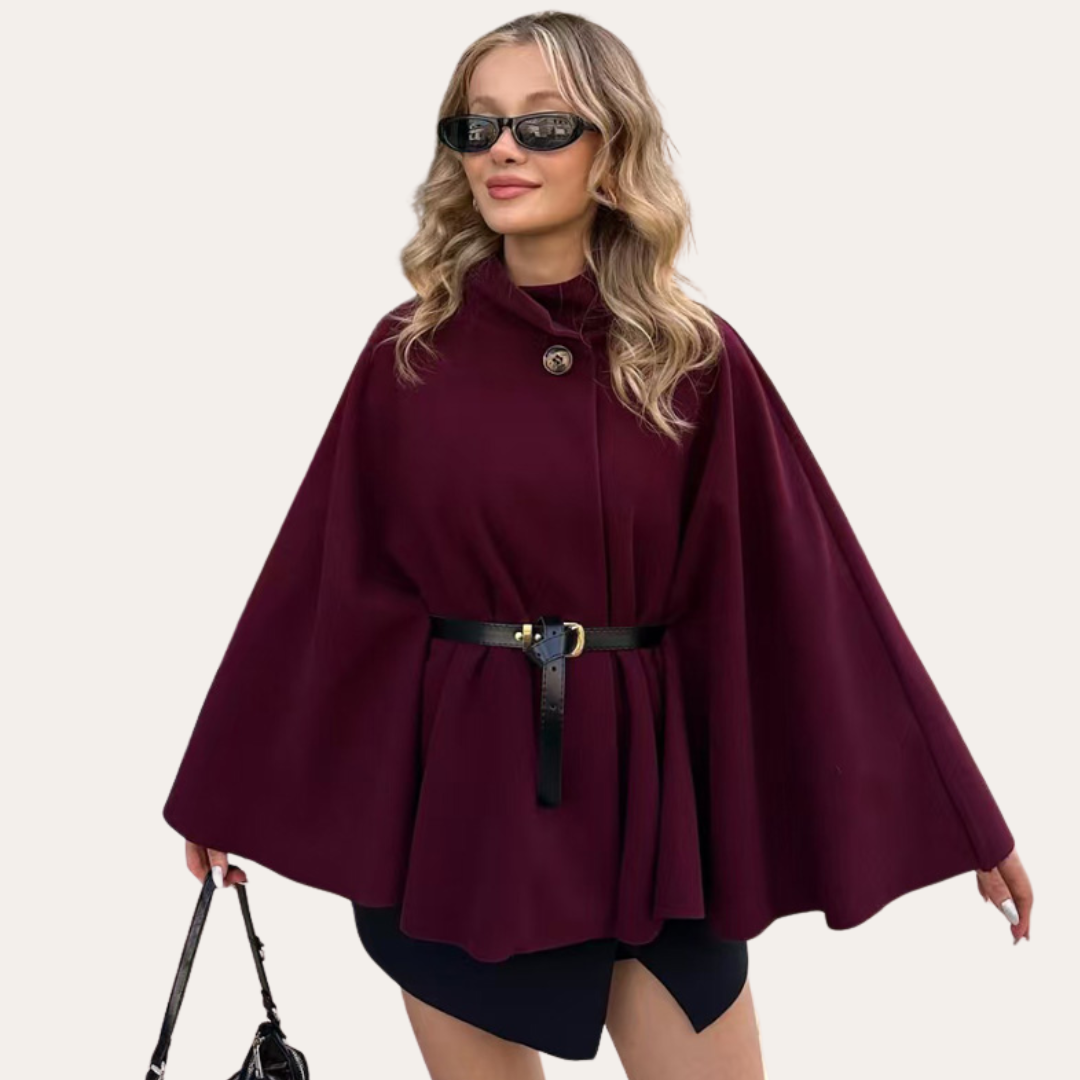 Sophia | Elegant Coat with Cape Women 0
