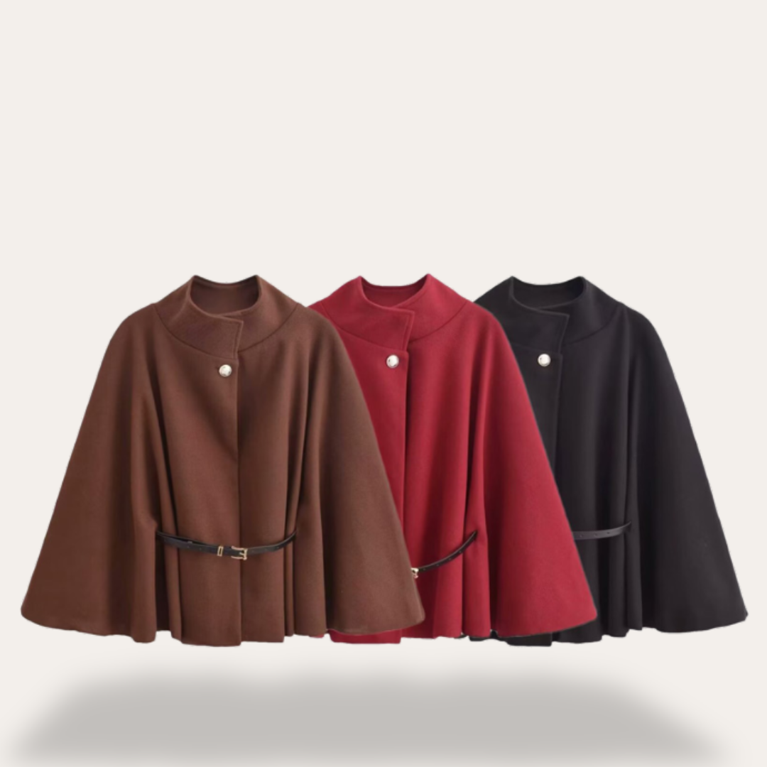 Sophia | Elegant Coat with Cape Women 3