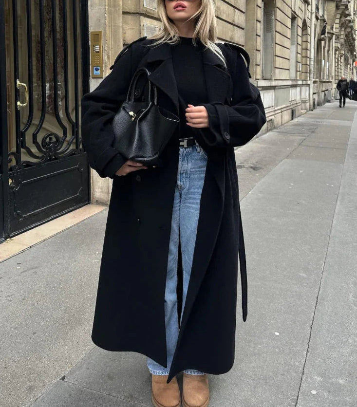 Sophia | Long Wool Coat Women for Urban Elegance 6