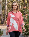 Valencia | Long Sleeve Women’s Blouse with Artistic Design