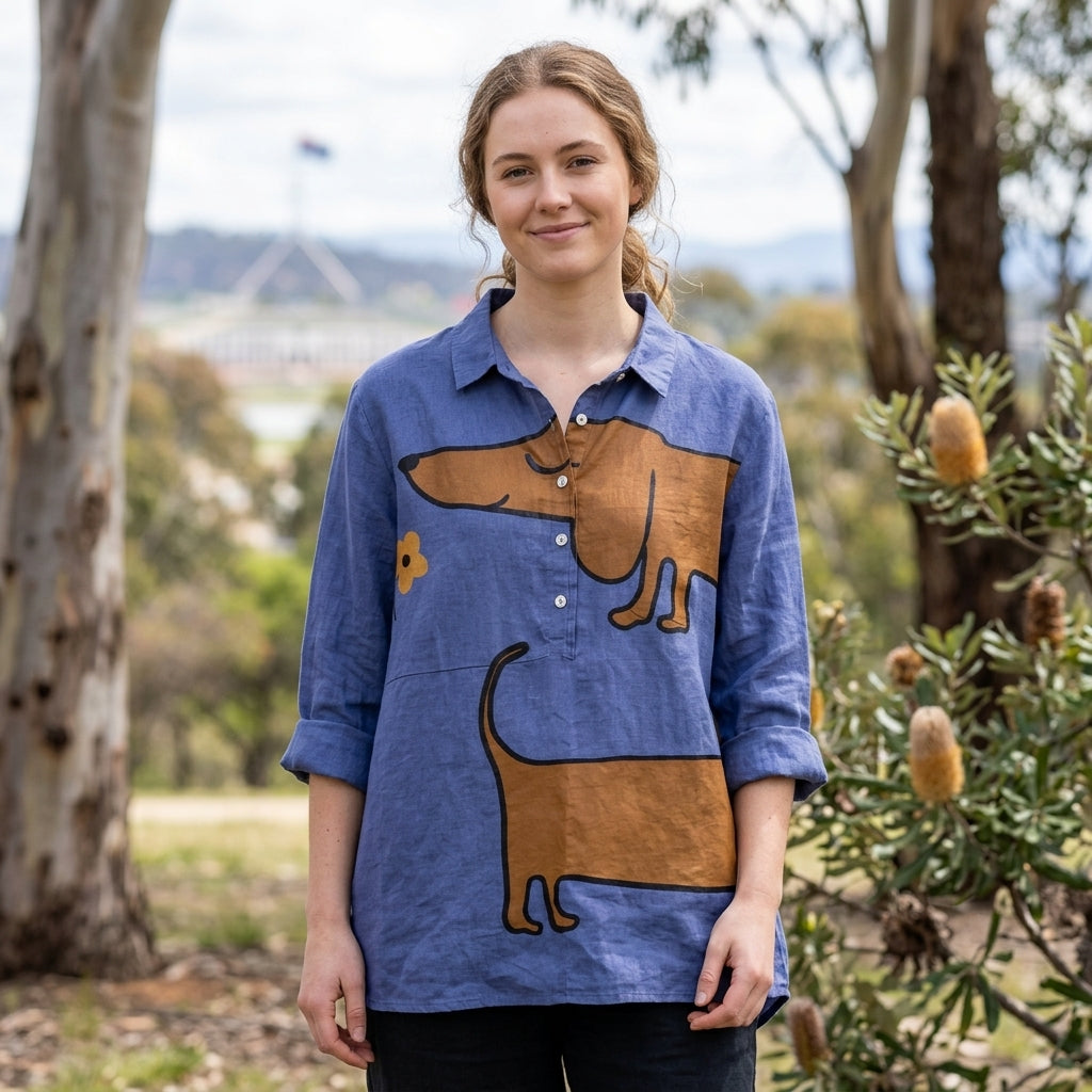 Valencia | Long Sleeve Women’s Blouse with Artistic Design