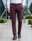 Finley | Tailored Men’s Trousers with Checked Design