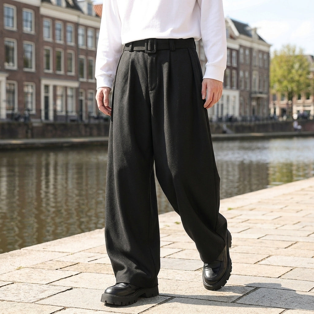 Rhys | Wide Leg Men’s Trousers for Modern Fit