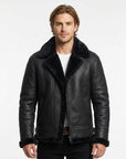 Zayden | Shearling Men’s Coat with Rugged Style