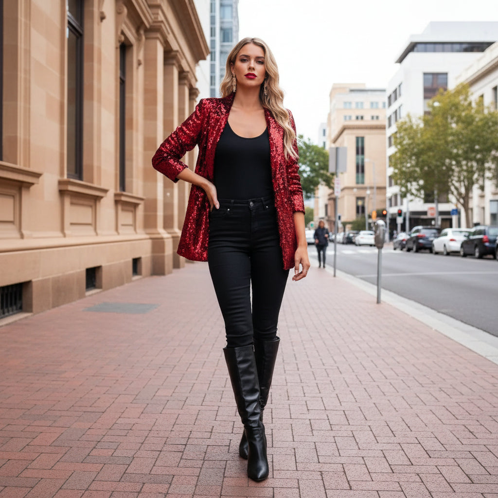 Emma | Sequin Blazer for Stylish Occasions