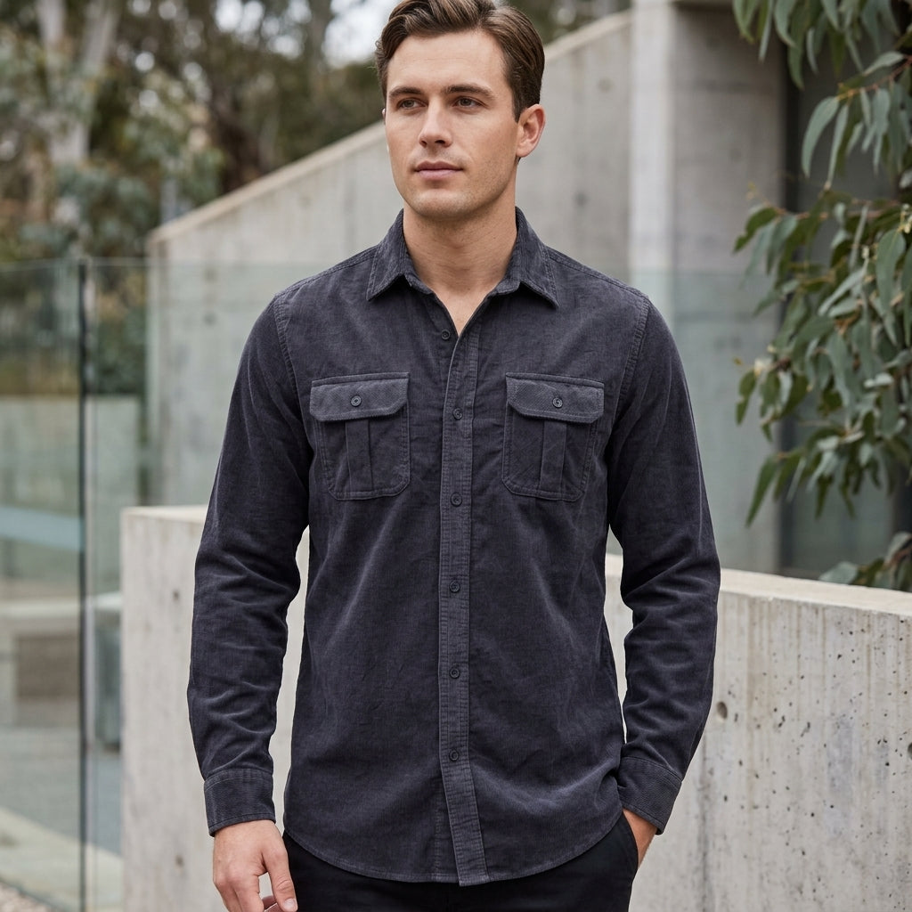 Beau | Vintage Men’s Shirt with Textured Style