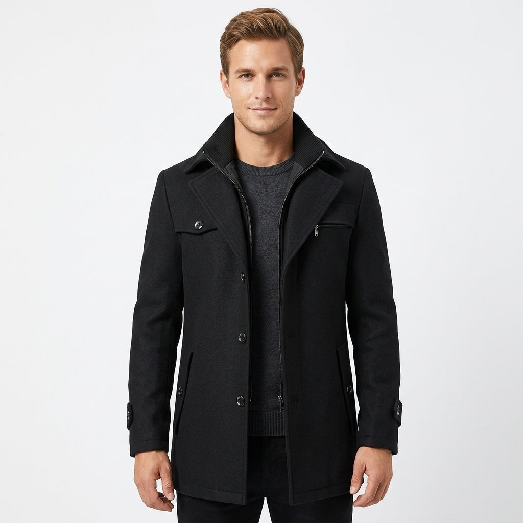 Braxton | Men’s Trench Coat with Refined Fit