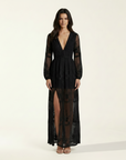 Camille | Long Sleeve Floral Maxi Dress for Day Events