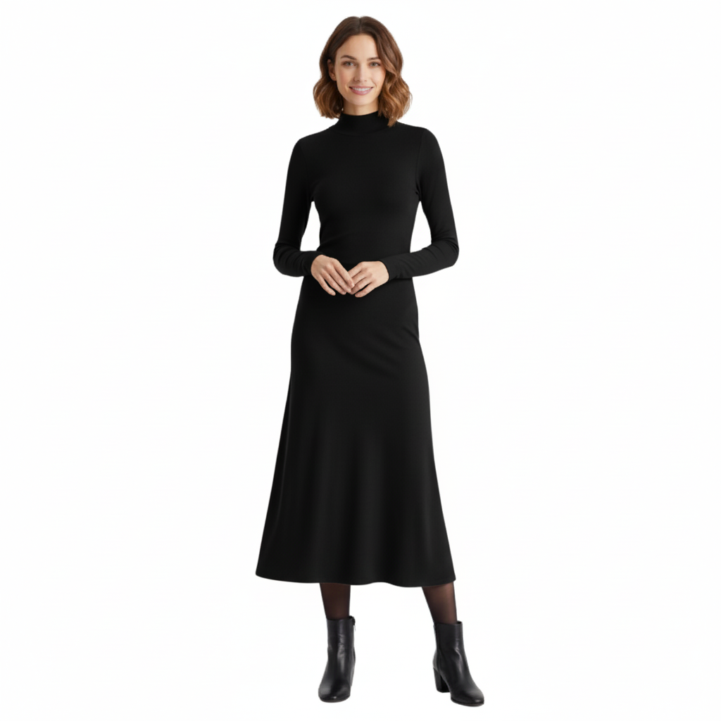 Mackenzie | Turtleneck Maxi Dress for Sophisticated Looks