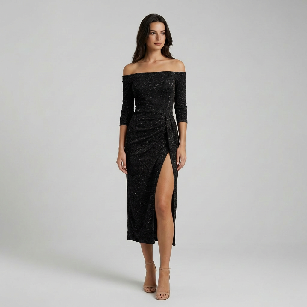 Greta | Formal Occasion Midi Dress for Celebrations
