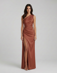 Selene | Asymmetric Detail Maxi Dress for Modern Occasions