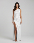 Selene | Asymmetric Detail Maxi Dress for Modern Occasions