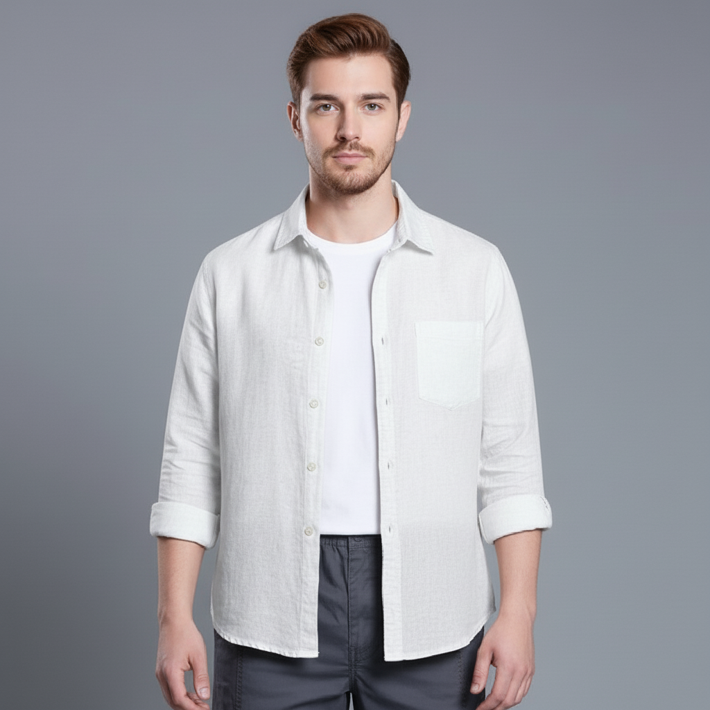 Flynn | Lightweight Linen Men's Shirt for Casual Style
