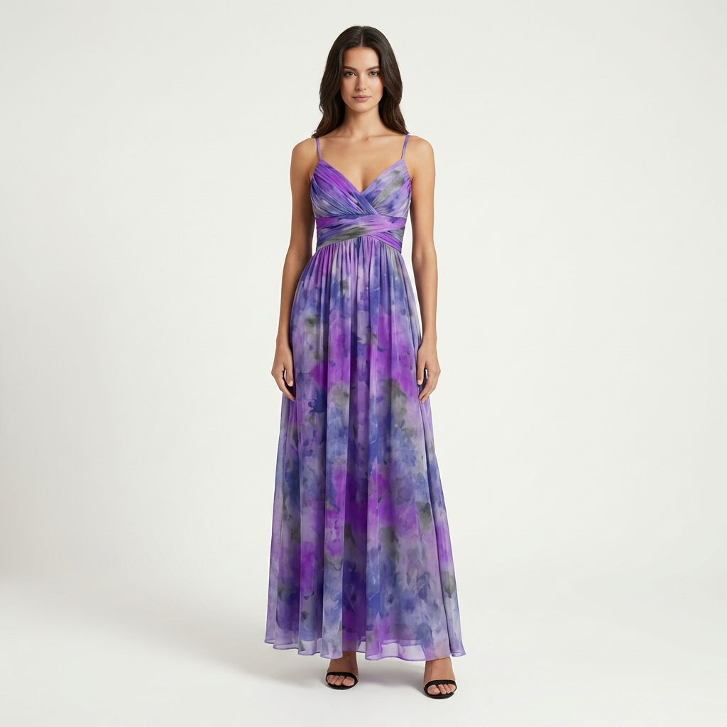 Lottie | Floral Summer Maxi Dress with Feminine Shape