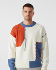 Rowan | Colorful Patchwork Men's Sweater for Casual Style