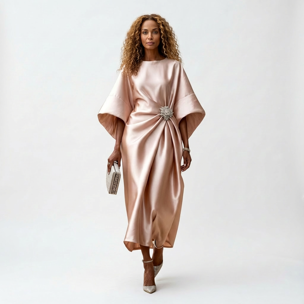 Amelia | Elegant Maxi Dress with Sleeves