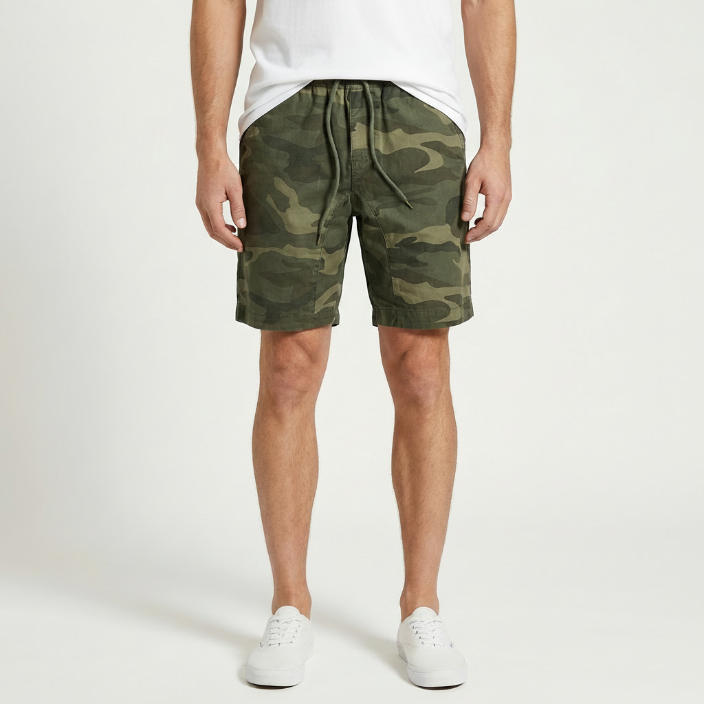 Gareth | Patterned Utility Men’s Shorts for Casual Wear
