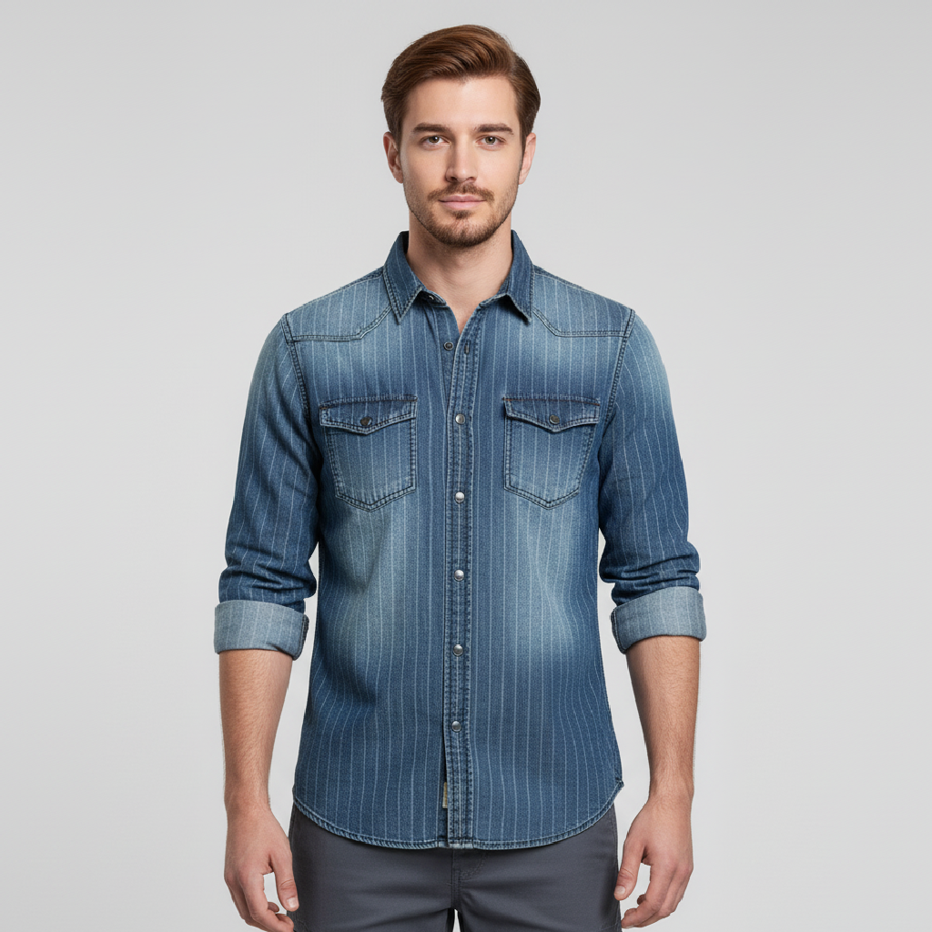 Lachlan | Striped Button Down Men's Shirt for Classic Style
