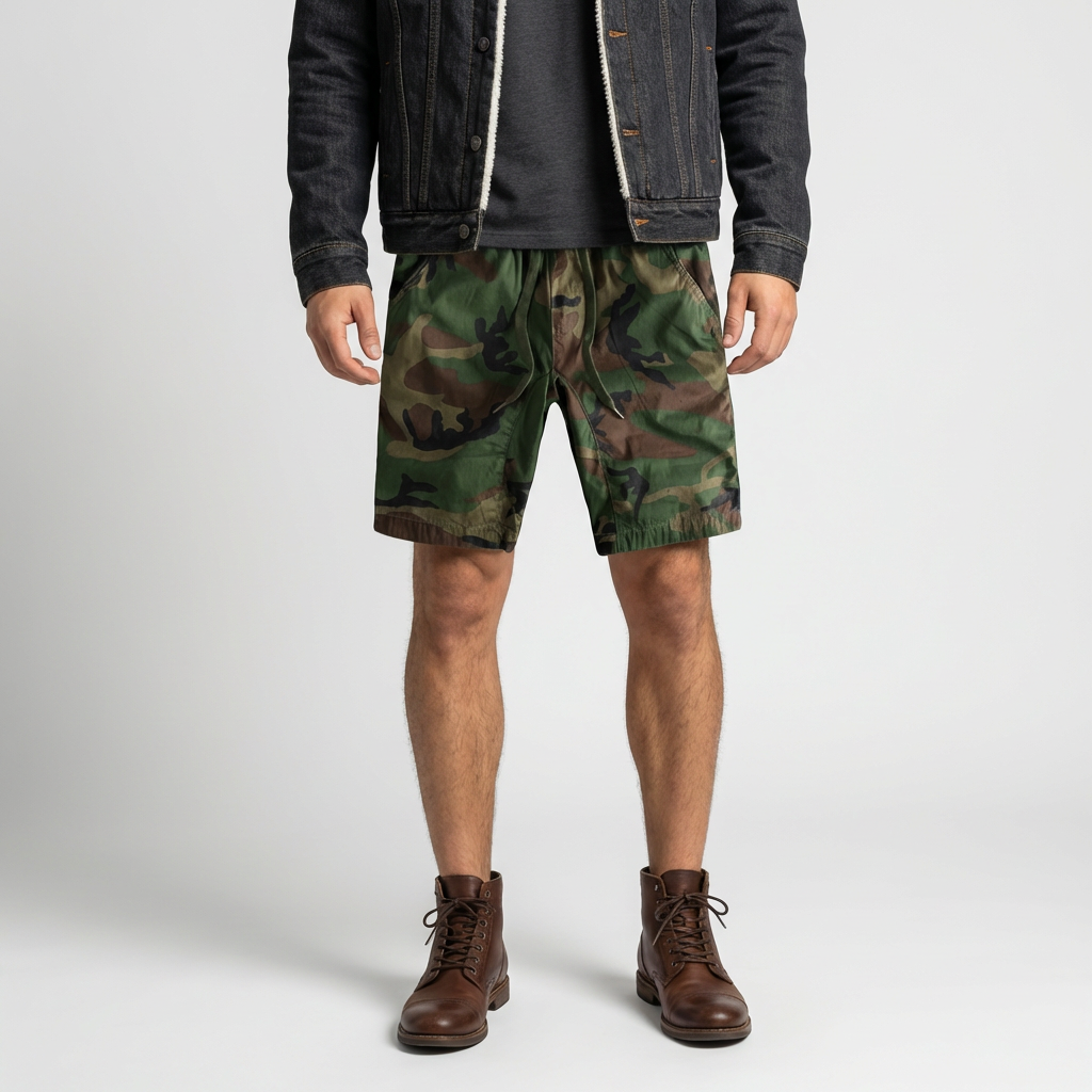 Gareth | Patterned Utility Men’s Shorts for Casual Wear