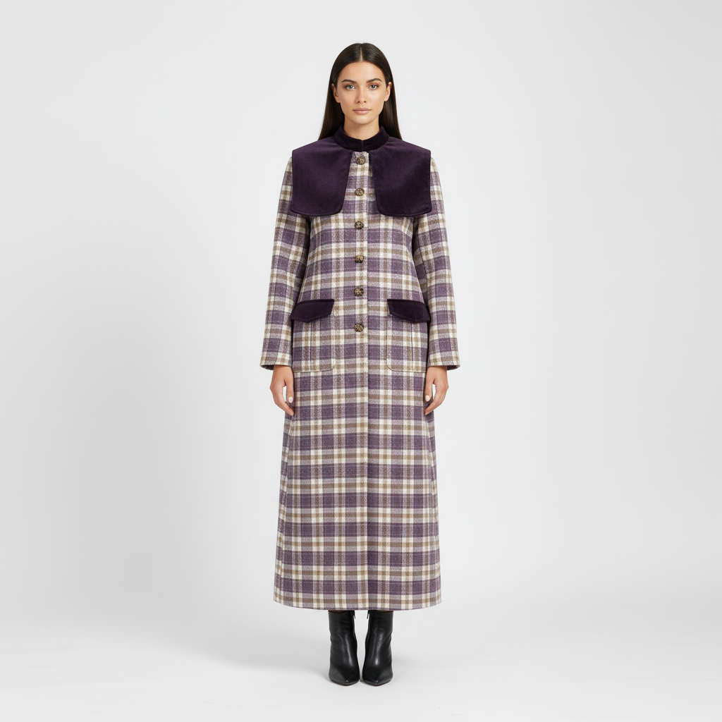 Frankie | Checked Women’s Trench Coat for Stylish Looks