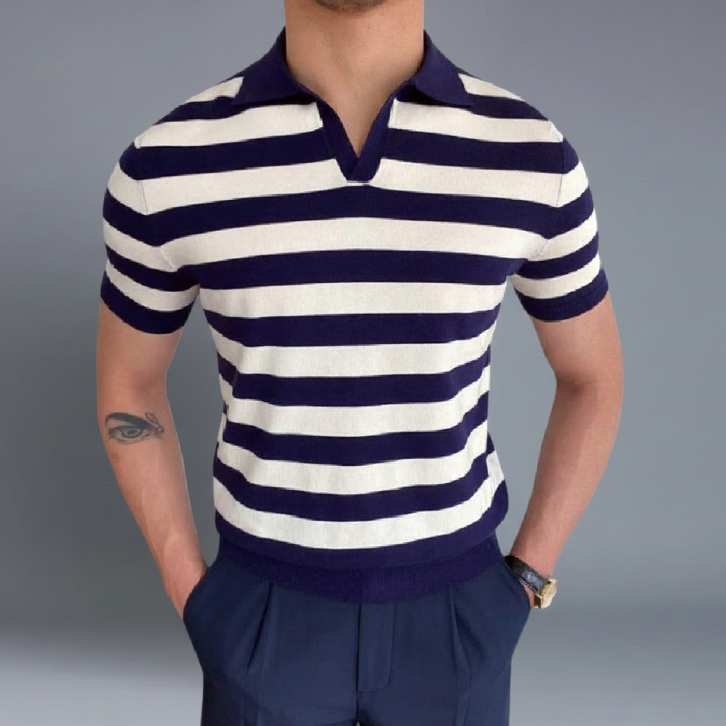 Fraser | V-Neck Men's Polo for Classic Style