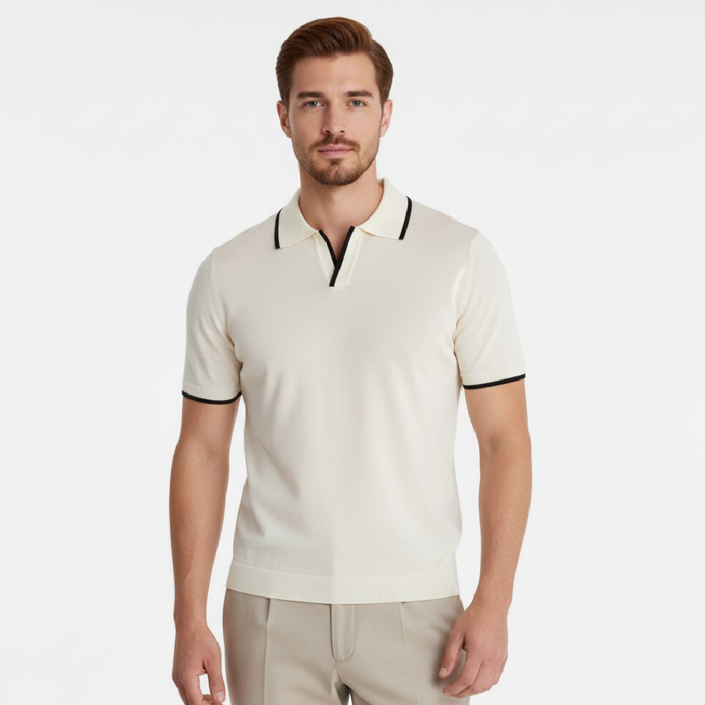 Fraser | V-Neck Men's Polo for Classic Style