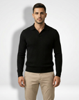Toby | Ribbed Polo Men’s Sweater for Polished Comfort