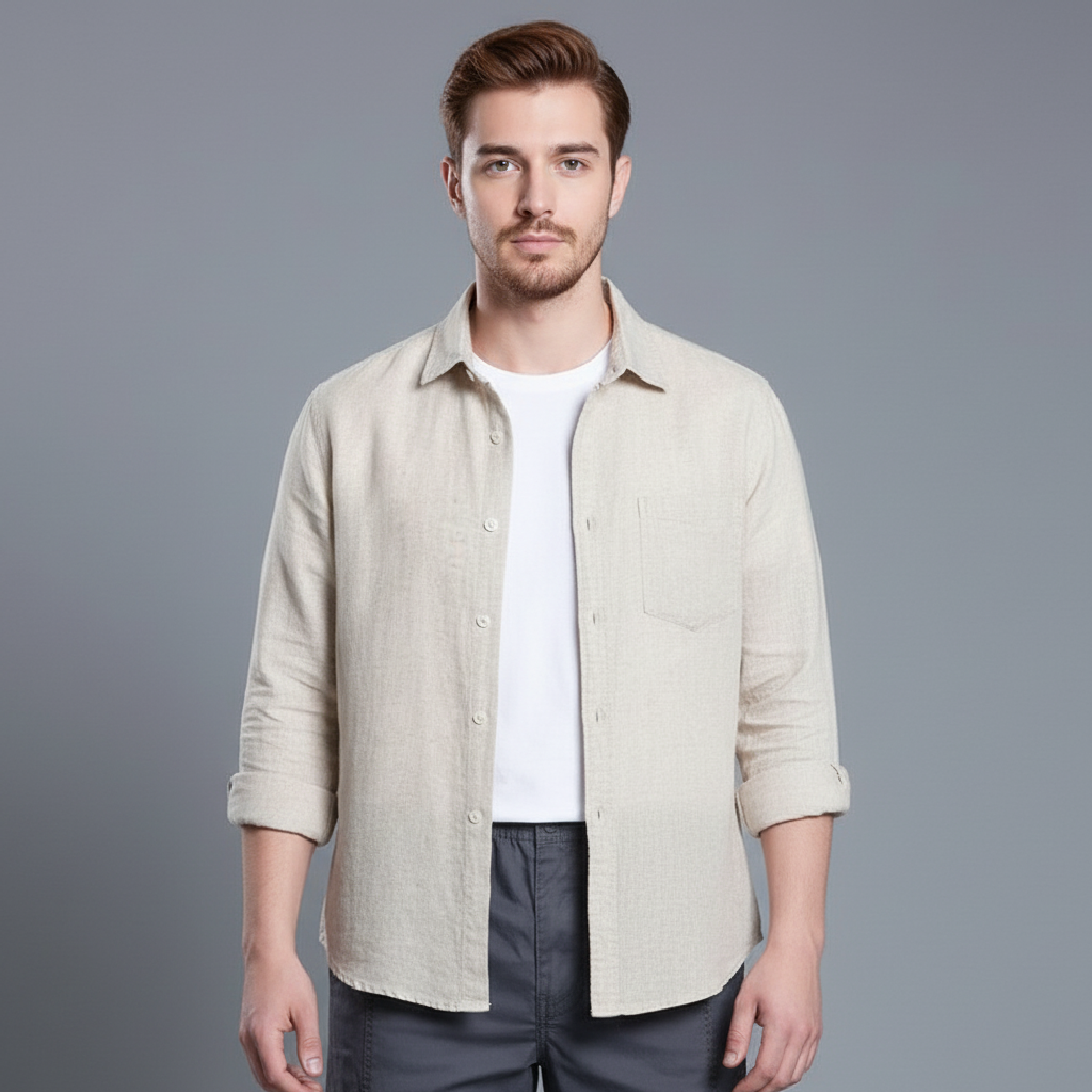 Flynn | Lightweight Linen Men's Shirt for Casual Style