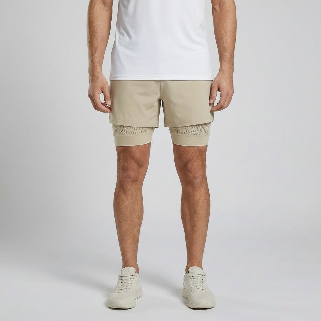 Nolan | Dual Function Men’s Shorts for Gym Training