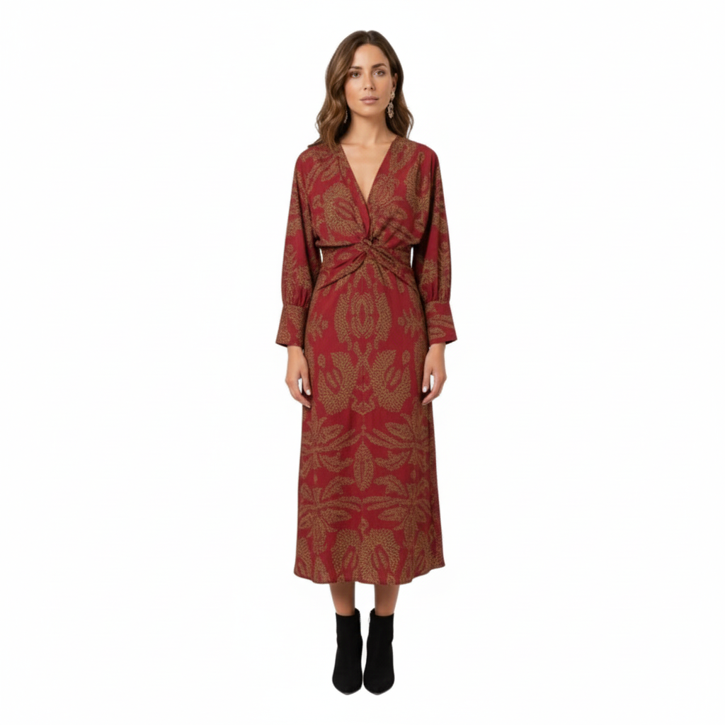 Poppy | Long Sleeve Maxi Dress for Elegant Style