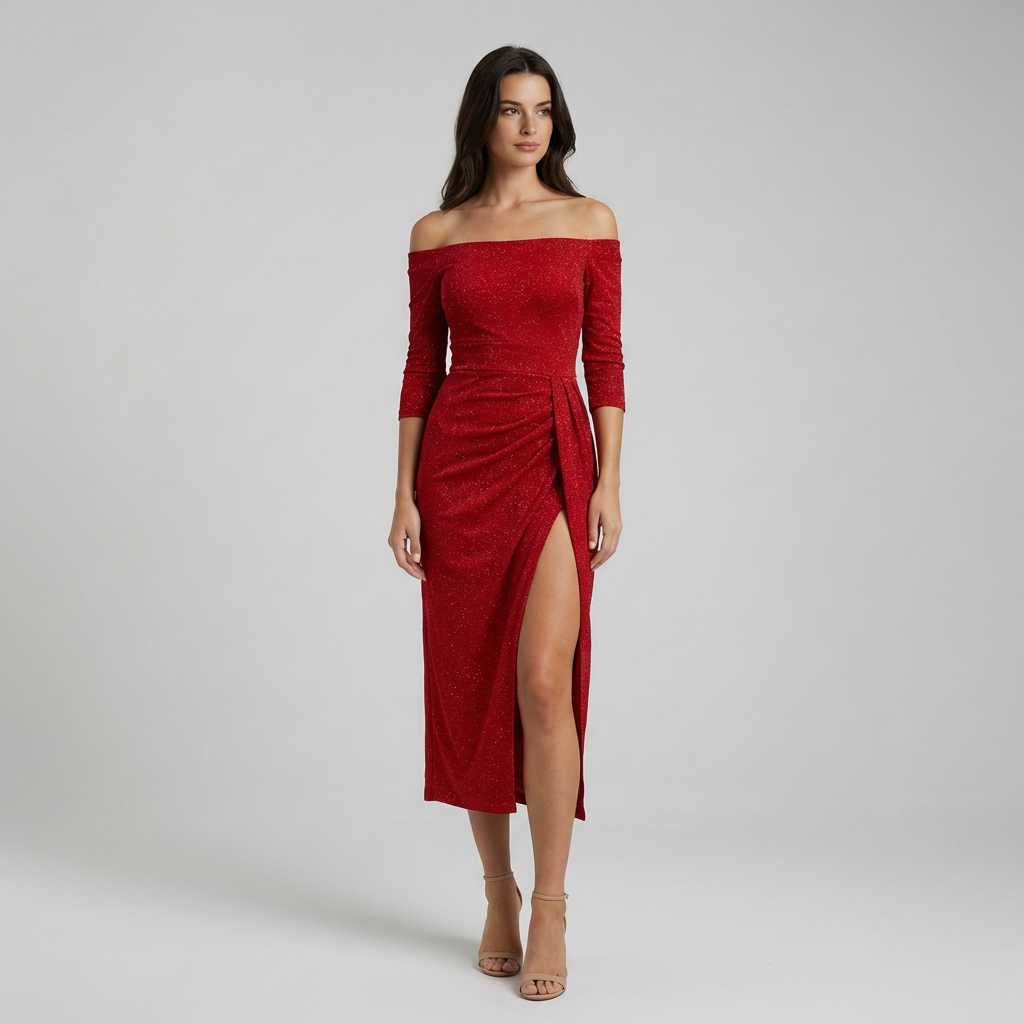 Greta | Formal Occasion Midi Dress for Celebrations