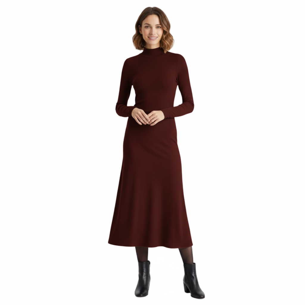 Mackenzie | Turtleneck Maxi Dress for Sophisticated Looks