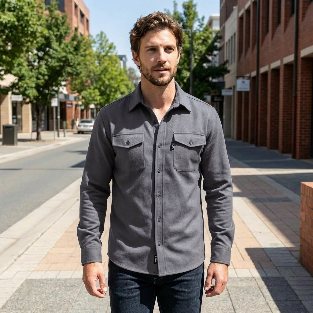 Wade | Refined Casual Men’s Shirt for Cooler Seasons
