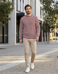 Eamon | Striped Pattern Men’s Shirt for Timeless Appeal