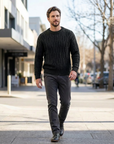 Ira | Knitted Essential Men’s Sweater for Everyday Comfort