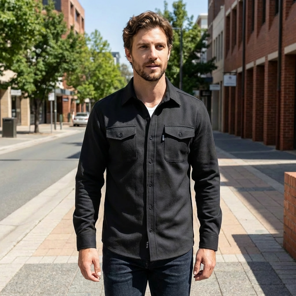 Wade | Refined Casual Men’s Shirt for Cooler Seasons
