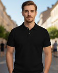 Bailey | Waffle Knit Men's Polo for Modern Comfort