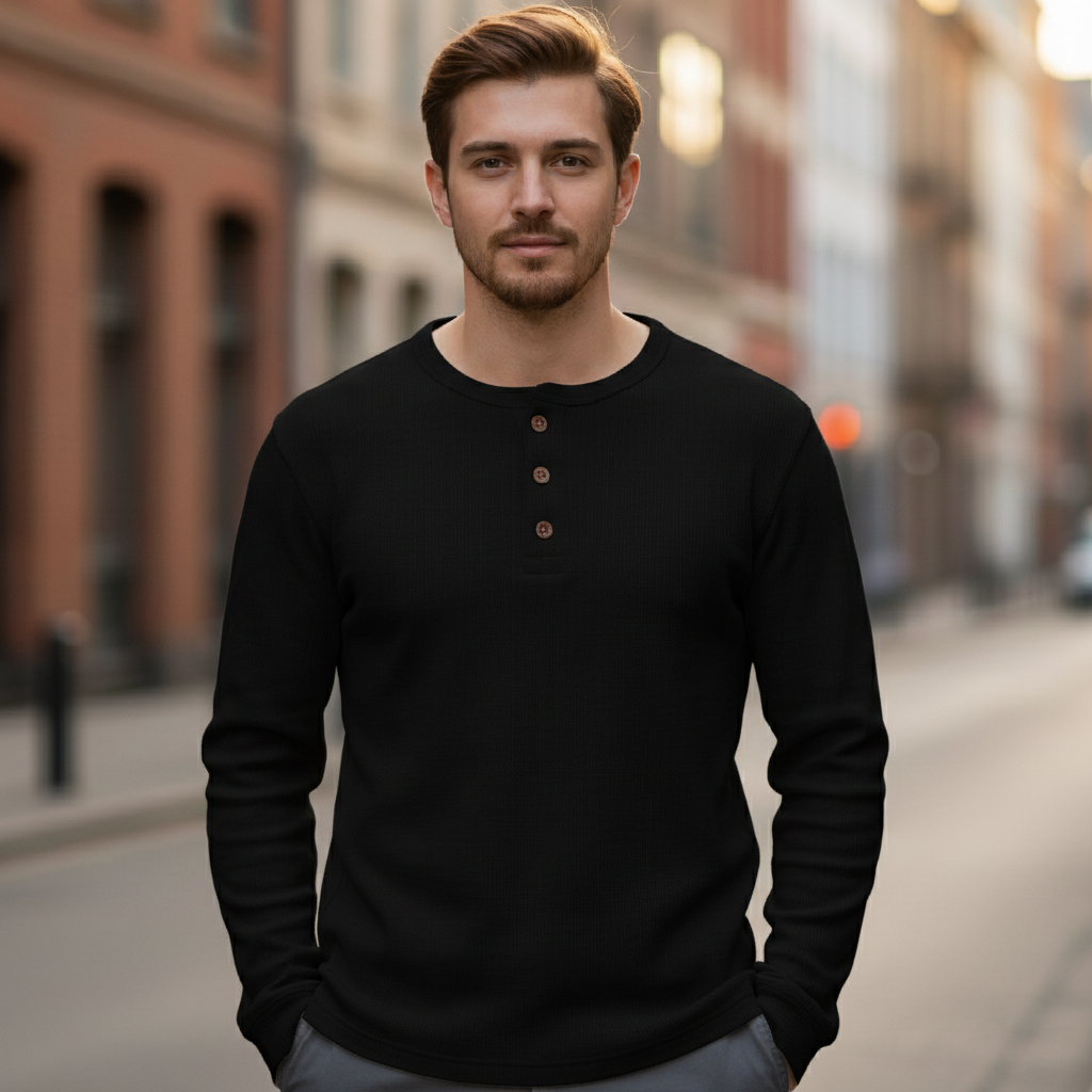 Hudson | Casual Long Sleeve Men's Shirt for Daily Wear