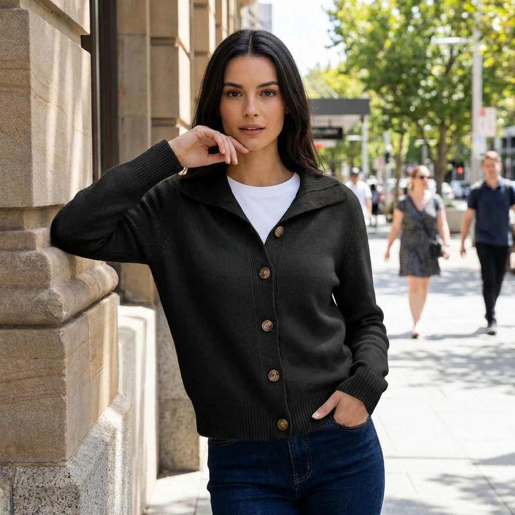 Natalie | Knitted Women’s Cardigan Sweater for Everyday Comfort