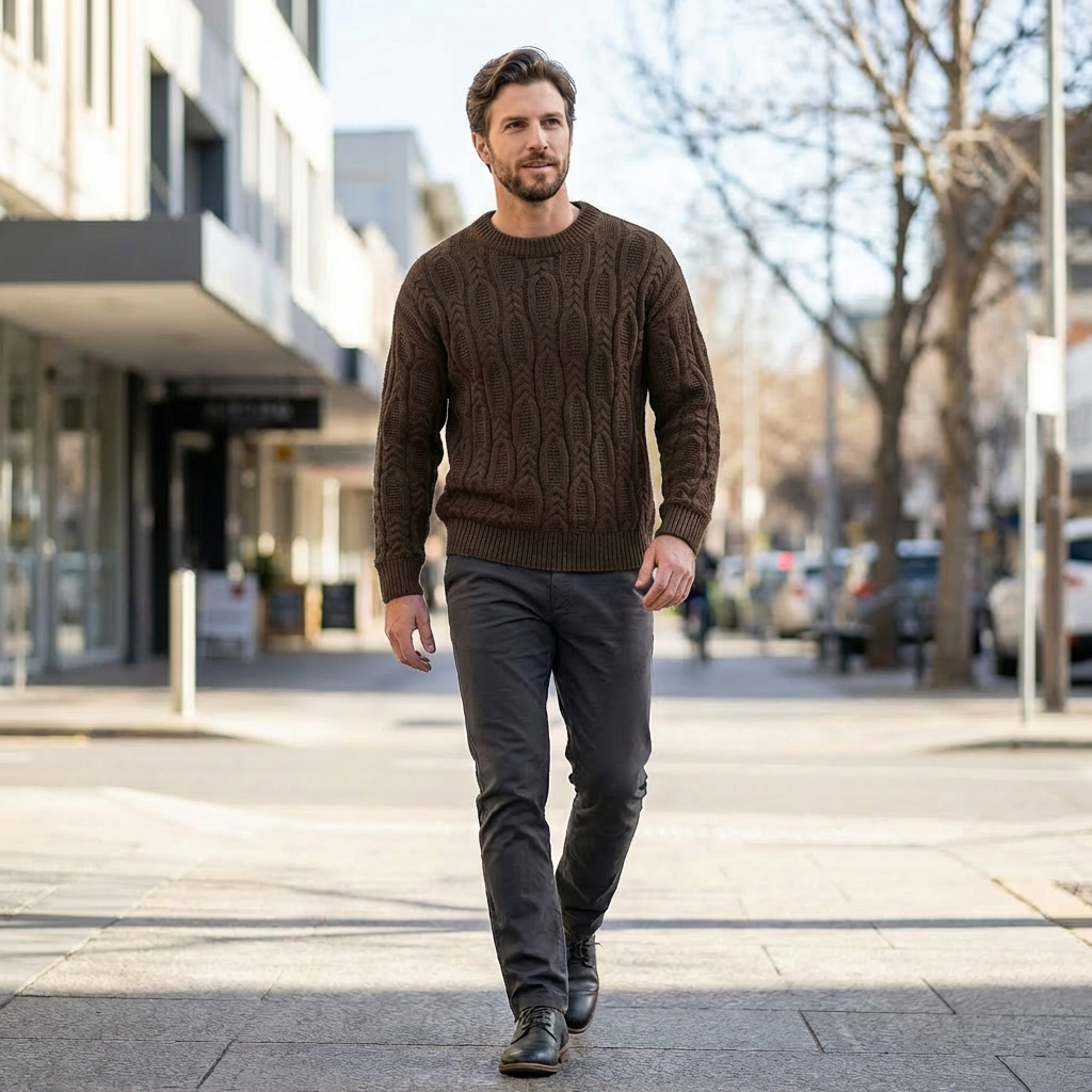 Ira | Knitted Essential Men’s Sweater for Everyday Comfort