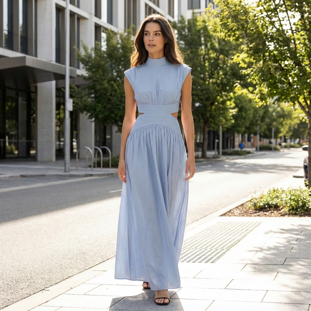 Nerissa | Refined Occasion Maxi Dress with Modern Fit