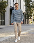 Eamon | Striped Pattern Men’s Shirt for Timeless Appeal