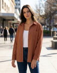 Harriet | Corduroy Button Women’s Jacket for Relaxed Comfort
