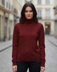 Sienna | Fitted Turtleneck Women's Top Sweater