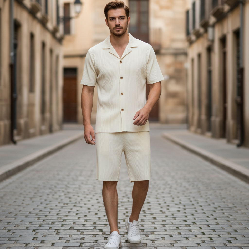 Hudson | Cotton Linen Men's Set for Summer Days
