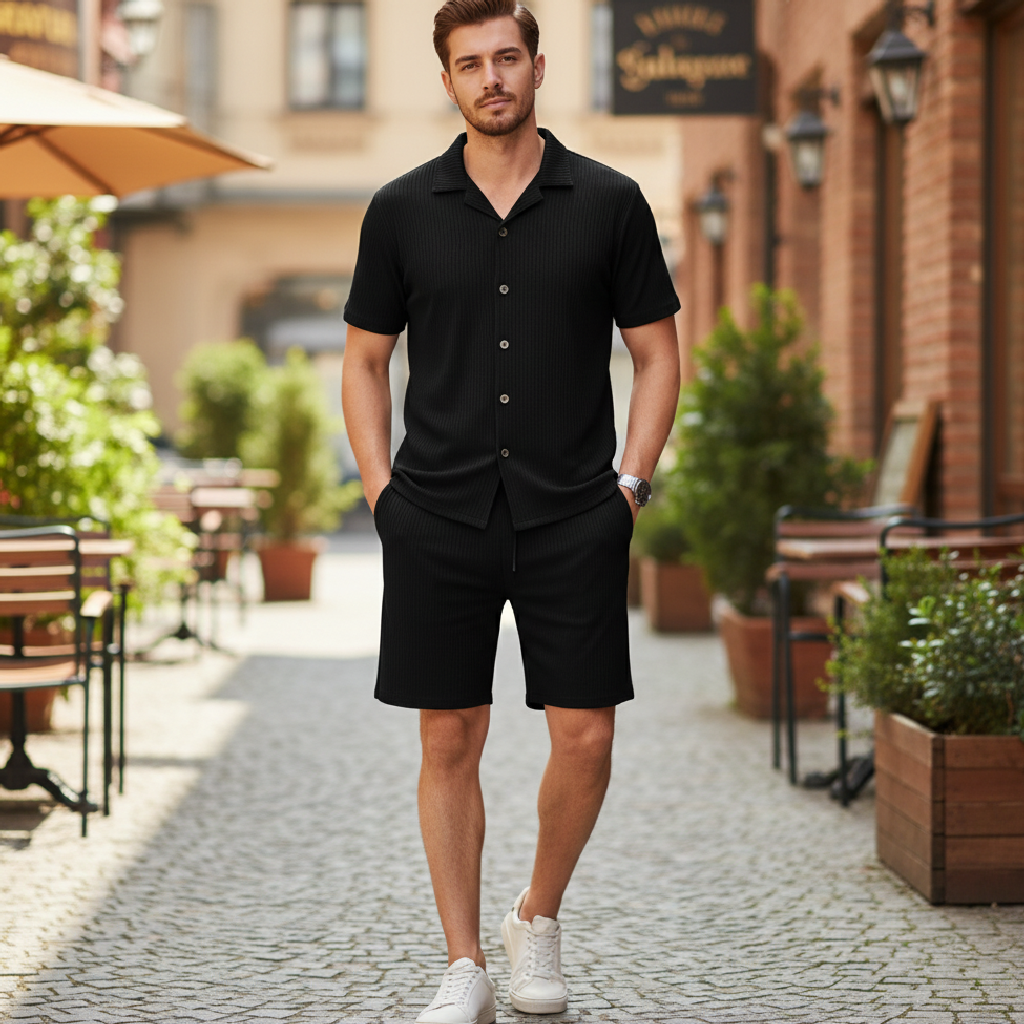 Hudson | Cotton Linen Men's Set for Summer Days