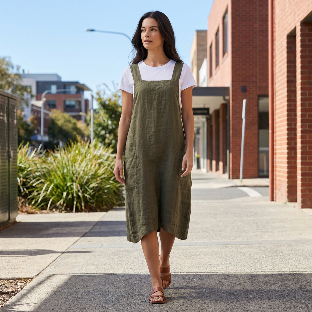 Jemima | Apron Style Casual Dresses for Comfortable Days