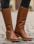 Marlowe | Tall PU Leather Women's Boots for Elegant Style